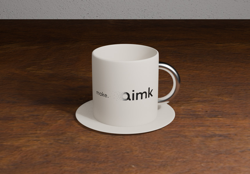 A render of a coffee cup lit by two lights (article image)